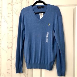 Polo by Ralph Lauren Cotton V-Neck Sweater